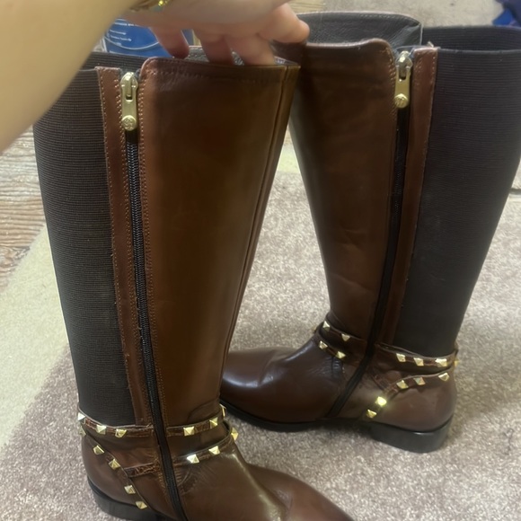 Moda in Pelle Brown Stretch Boots 37 (6) - Picture 4 of 8